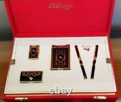 Limited Edition S. T. Dupont Teatro Black Lacquer Five Piece Collector Set 10/250