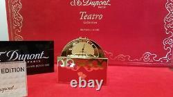 Limited Edition S. T. Dupont Teatro Red Lacquer Five Piece Collector Set #98/250