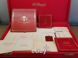 Limited Edition S. T. Dupont Teatro Red Lacquer Five Piece Collector Set #98/250