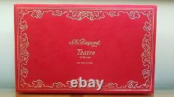 Limited Edition S. T. Dupont Teatro Red Lacquer Five Piece Collector Set #98/250