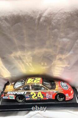 NASCAR, Jeff Gordon 24k Gold 1/24 dicast. Limited Edition 1/2000 with certificat