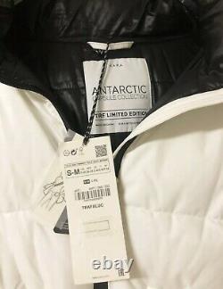 NWT Zara Sorona Dupont Limited Edition Antarctic Puffer Coat White Size S-M