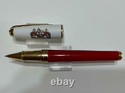 New S. T. Dupont 2004 Opus X Red And White Rollerball Limited Edition Pen