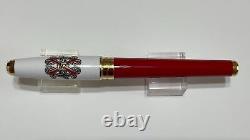 New S. T. Dupont 2004 Opus X Red And White Rollerball Limited Edition Pen