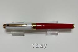 New S. T. Dupont 2004 Opus X Red And White Rollerball Limited Edition Pen