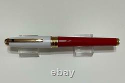 New S. T. Dupont 2004 Opus X Red And White Rollerball Limited Edition Pen