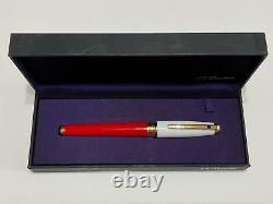 New S. T. Dupont 2004 Opus X Red And White Rollerball Limited Edition Pen