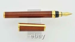 New S. T. Dupont Chairman Amber Montparnasse Fountain Pen Limited Edition 18k