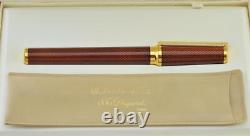 New S. T. Dupont Chairman Amber Montparnasse Fountain Pen Limited Edition 18k