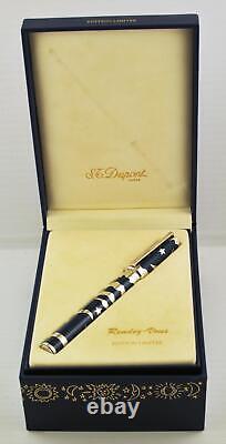 New S. T. Dupont Rendez Vous Moon Montparnasse Fountain Pen Limited Edition 18k