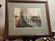 Original French Etching By Dupont Limited Edition Le Pont Bleu Framed & Matted