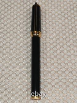 Oversized St Dupont 24k Gp Trim 18k 750 Solid Gold Fine Nib Vintage Fountain Pen