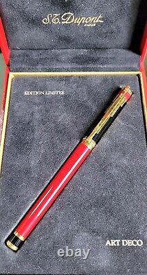 Rare Limited Edition S. T. Dupont Art Deco Rollerball Pen #144/1500