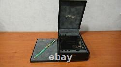 Rare Limited Edition S T Dupont Art Nouveau Fountain Pen Green Chinese Lacquer
