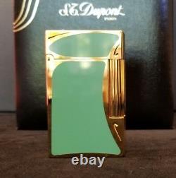 Rare Limited Edition S. T. Dupont Art Nouveau in Green Chinese Lacquer #1076/4000