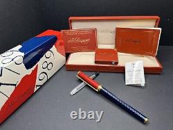 Rare ST DUPONT Revolution Fountain Pen 18K Nib- Limited Edition 1500 0924CO XL