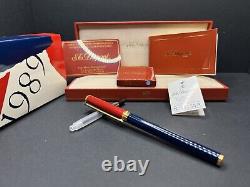 Rare ST DUPONT Revolution Fountain Pen 18K Nib- Limited Edition 1500 0924CO XL