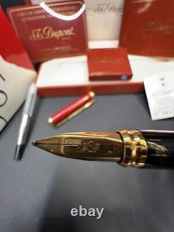 Rare ST DUPONT Revolution Fountain Pen 18K Nib- Limited Edition 1500 0924CO XL