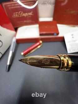 Rare ST DUPONT Revolution Fountain Pen 18K Nib- Limited Edition 1500 0924CO XL