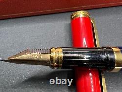 Rare ST DUPONT Revolution Fountain Pen 18K Nib- Limited Edition 1500 0924CO XL