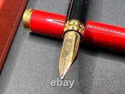 Rare ST DUPONT Revolution Fountain Pen 18K Nib- Limited Edition 1500 0924CO XL