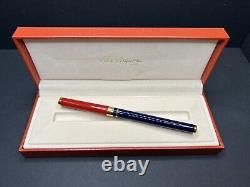 Rare ST DUPONT Revolution Fountain Pen 18K Nib- Limited Edition 1500 0924CO XL