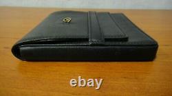 Rare Vintage S T Dupont Leather Cigar Case Limited Edition Black Color