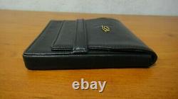 Rare Vintage S T Dupont Leather Cigar Case Limited Edition Black Color