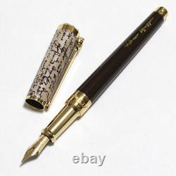 S. T. DUPONT 040590 William Shakespeare Fountain Pen (EF) Limited Edition New