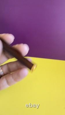 S. T. DUPONT CHAIRMAN AMBER MONTPARNASSE FOUNTAIN PEN LIMITED EDITION 18K Nib R25