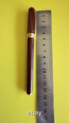 S. T. DUPONT CHAIRMAN AMBER MONTPARNASSE FOUNTAIN PEN LIMITED EDITION 18K Nib R25