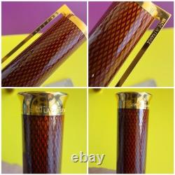 S. T. DUPONT CHAIRMAN AMBER MONTPARNASSE FOUNTAIN PEN LIMITED EDITION 18K Nib R25