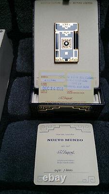 S. T. DUPONT Feuerzeug Lighter Nuevo Mundo Limited Edition 1998 Original