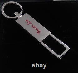 S. T. DUPONT Key Chain French Line Key Ring Palladium Limited Edition