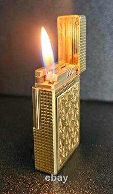 S. T. DUPONT LIGHTER LIGNE 1 DRAGO Limited Edition GOLD PLATED RARE