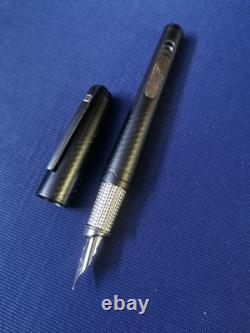 S. T DUPONT LIMITED EDITION JAMES BOND BLACK PVD 18k nib FOUNTAIN PEN