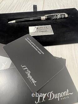 S. T. DUPONT Line D Picasso Palladium Black Lacquer Limited Edition Ballpoint Pen