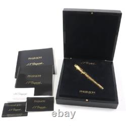 S. T. DUPONT Pharaoh Fountain Pen Limited Edition Nib 18K M Gold Colored Stone