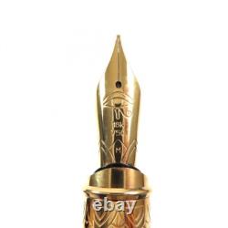 S. T. DUPONT Pharaoh Fountain Pen Limited Edition Nib 18K M Gold Colored Stone