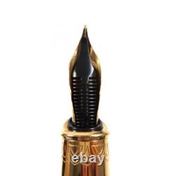 S. T. DUPONT Pharaoh Fountain Pen Limited Edition Nib 18K M Gold Colored Stone