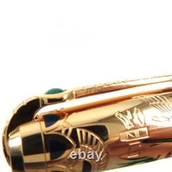 S. T. DUPONT Pharaoh Fountain Pen Limited Edition Nib 18K M Gold Colored Stone