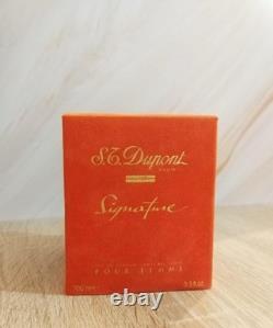 S. T DUPONT Signature EDP 100ml, Discontinued, Rare & New. (? SHIP TO USA)