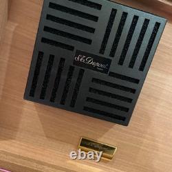 S. T. DuPont Limited Edition 2007 Lacquer Humidor Brown Beige Collectible