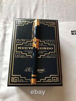 S. T DuPont Nuevo Mundo Limited Edition Fountain Pen with 18K M Nib-New