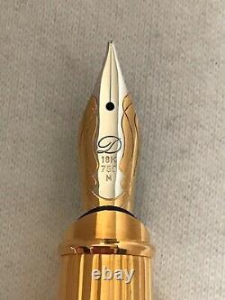 S. T DuPont Nuevo Mundo Limited Edition Fountain Pen with 18K M Nib-New