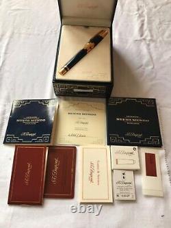 S. T DuPont Nuevo Mundo Limited Edition Fountain Pen with 18K M Nib-New