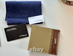 S. T. DuPont X Fender Limited Edition Brown Leather Wallet New