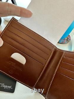 S. T. DuPont X Fender Limited Edition Brown Leather Wallet New
