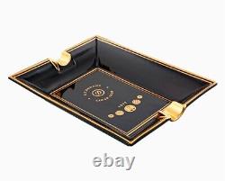S. T. Dupont 006407 Cigar Club Ashtray Black & Gold New Limited Edition