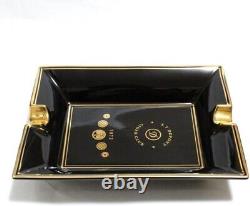 S. T. Dupont 006407 Cigar Club Ashtray Black & Gold New Limited Edition